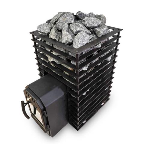 Cozy Heat Quattro Thru-Wall 12kW Wood Burning Sauna Stove 4745010348266