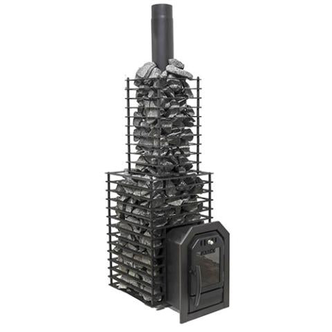 Cozy Heat Black Stainless Steel Quattro H700 Chimney Cover for Quattro Sauna Stoves 127956