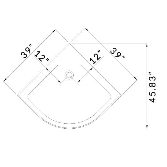 Platinum Corner Steam Shower | 39” x 39” x 89” DZ963F8-Black