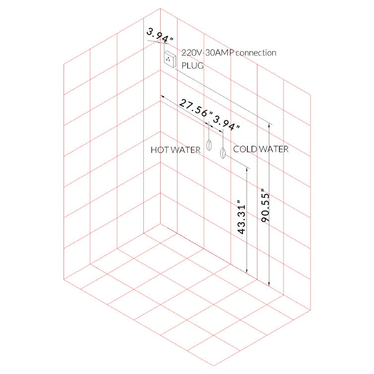 Platinum 2 Person Steam Shower in Black | 59” x 32” x 87” DZ-972-1F8-