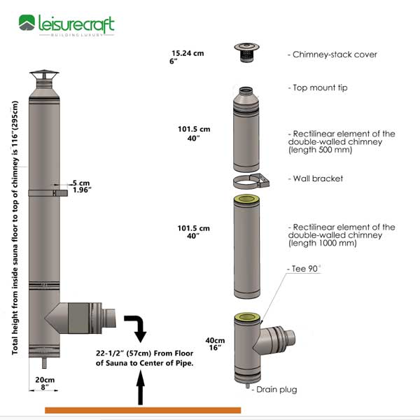 Dundalk Chimney Set for out the Side CHISID