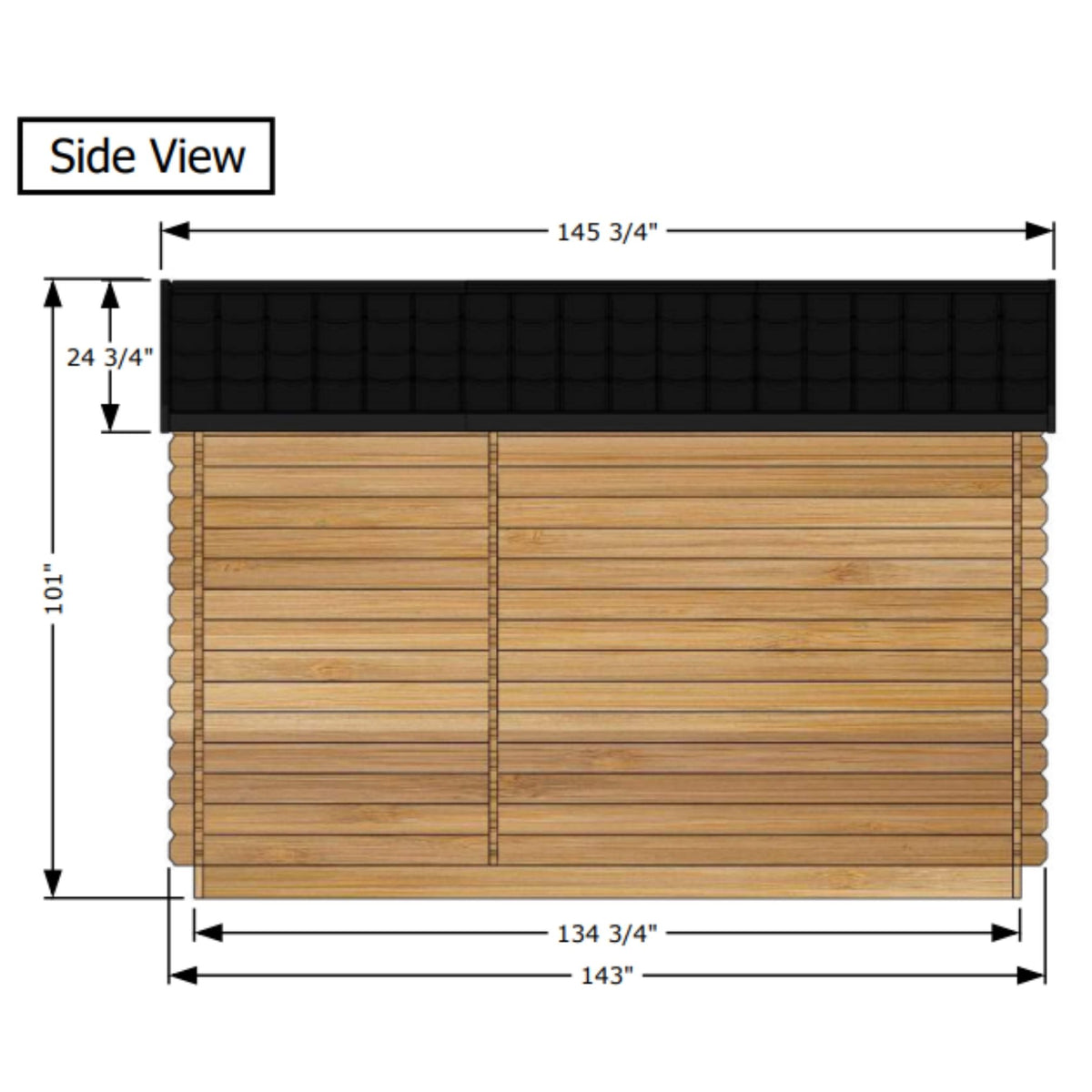 Dundalk Canadian Timber CT Georgian Cabin Sauna with Changeroom CTC88CW