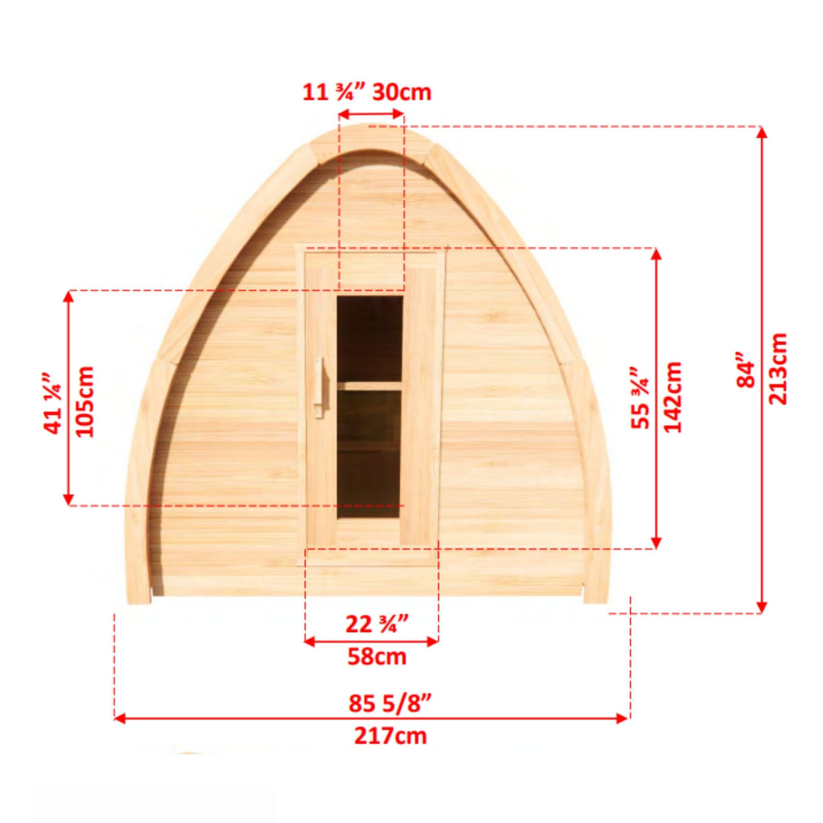 Dundalk Canadian Timber CT MiniPOD Sauna CTC77MW