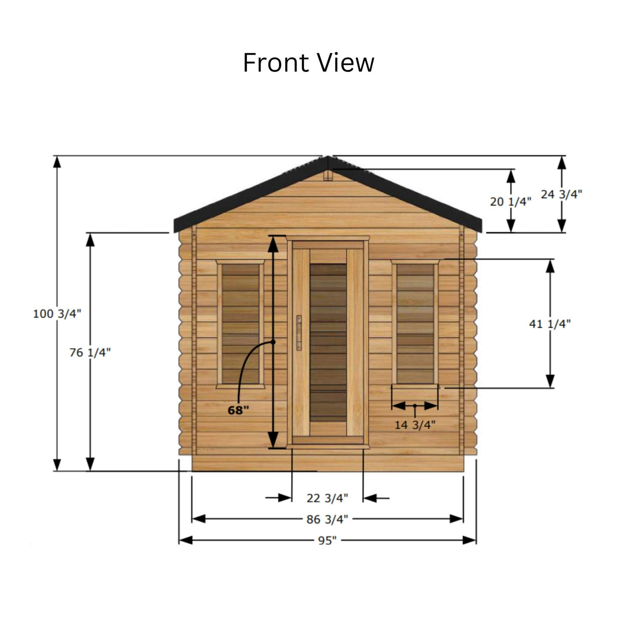 Dundalk Canadian Timber Georgian Cabin Sauna CTC88W