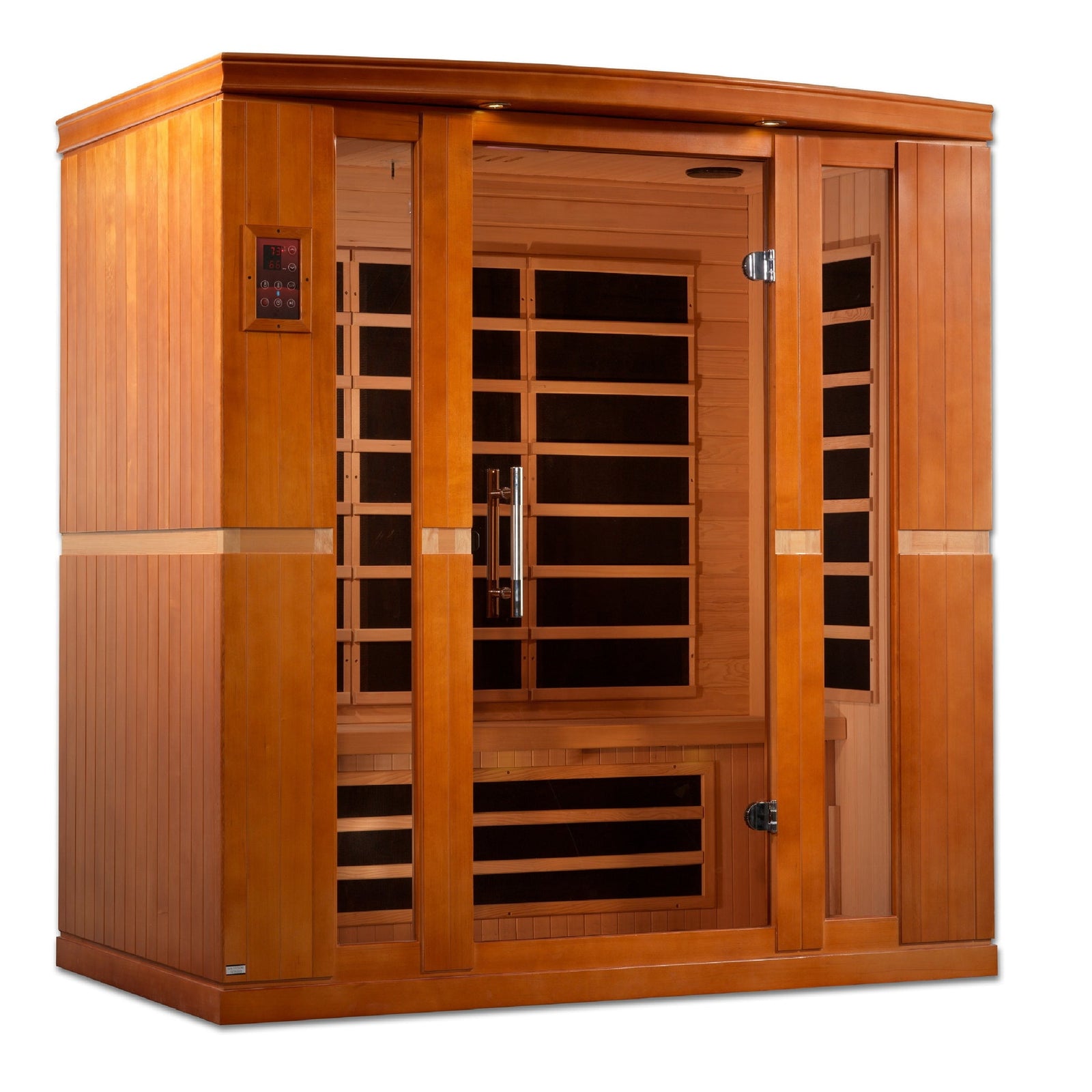 Dynamic Bergamo Elite 4-person Ultra Low EMF (Between 3-5MG) FAR Infrared Sauna (Canadian Hemlock) DYN-6440-01 Elite