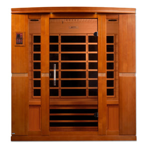 Dynamic Bergamo Elite 4-person Ultra Low EMF (Between 3-5MG) FAR Infrared Sauna (Canadian Hemlock) DYN-6440-01 Elite