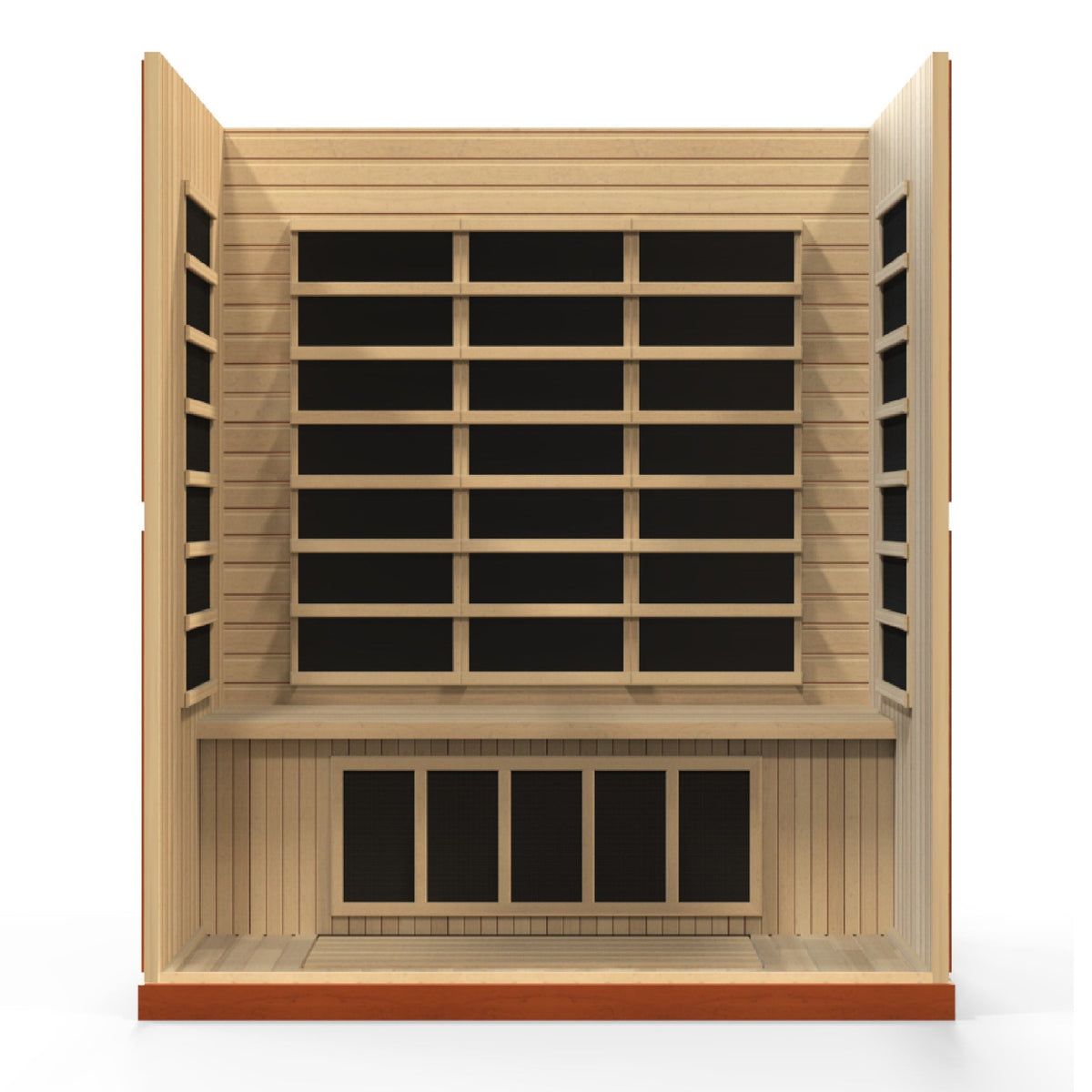 Dynamic Bergamo Elite 4-person Ultra Low EMF (Between 3-5MG) FAR Infrared Sauna (Canadian Hemlock) DYN-6440-01 Elite