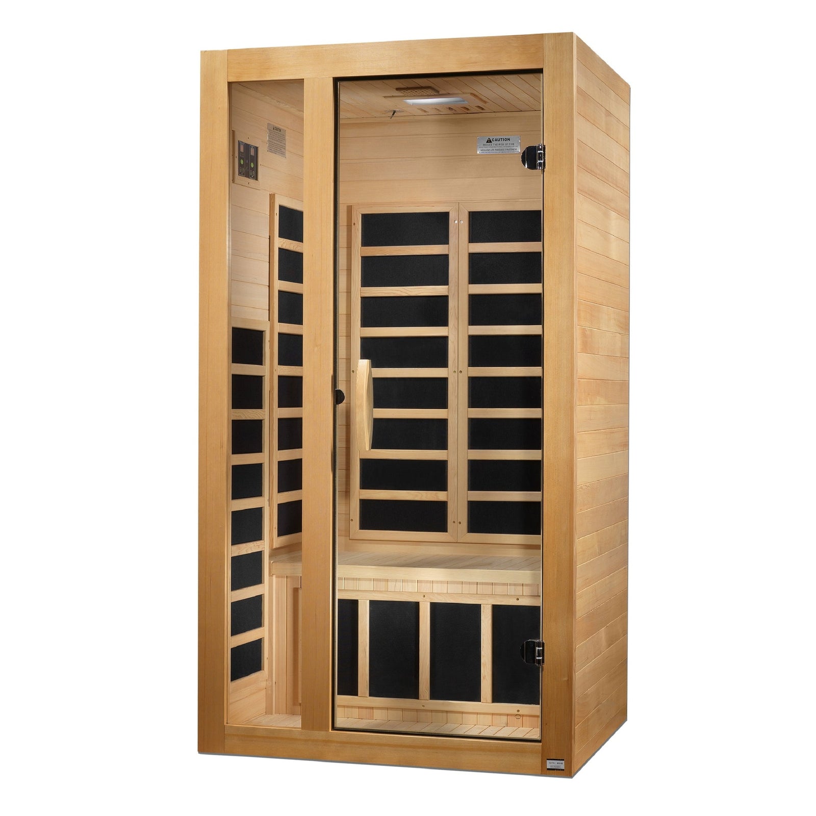 Dynamic Gracia Elite 1-2-person Ultra Low EMF (Between 3-5MG) FAR Infrared Sauna (Canadian Hemlock) DYN-6119-01 Elite