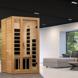 Dynamic Gracia Elite 1-2-person Ultra Low EMF (Between 3-5MG) FAR Infrared Sauna (Canadian Hemlock) DYN-6119-01 Elite