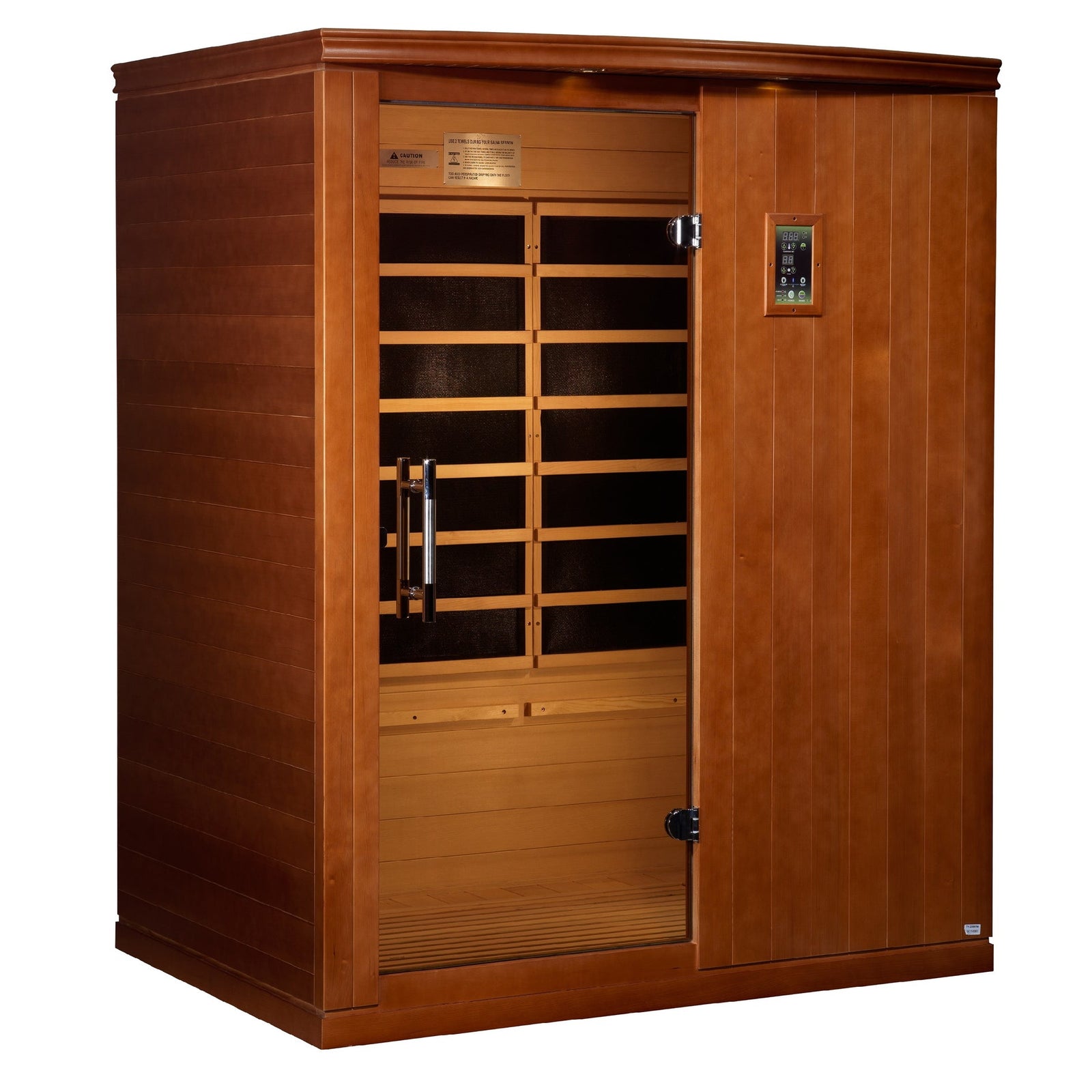 Dynamic Madrid Elite 3-person Ultra Low EMF (Between 3-5MG) FAR Infrared Sauna (Canadian Hemlock) DYN-6310-04 Elite