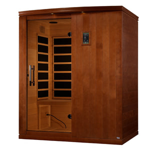 Dynamic Madrid Elite 3-person Ultra Low EMF (Between 3-5MG) FAR Infrared Sauna (Canadian Hemlock) DYN-6310-04 Elite