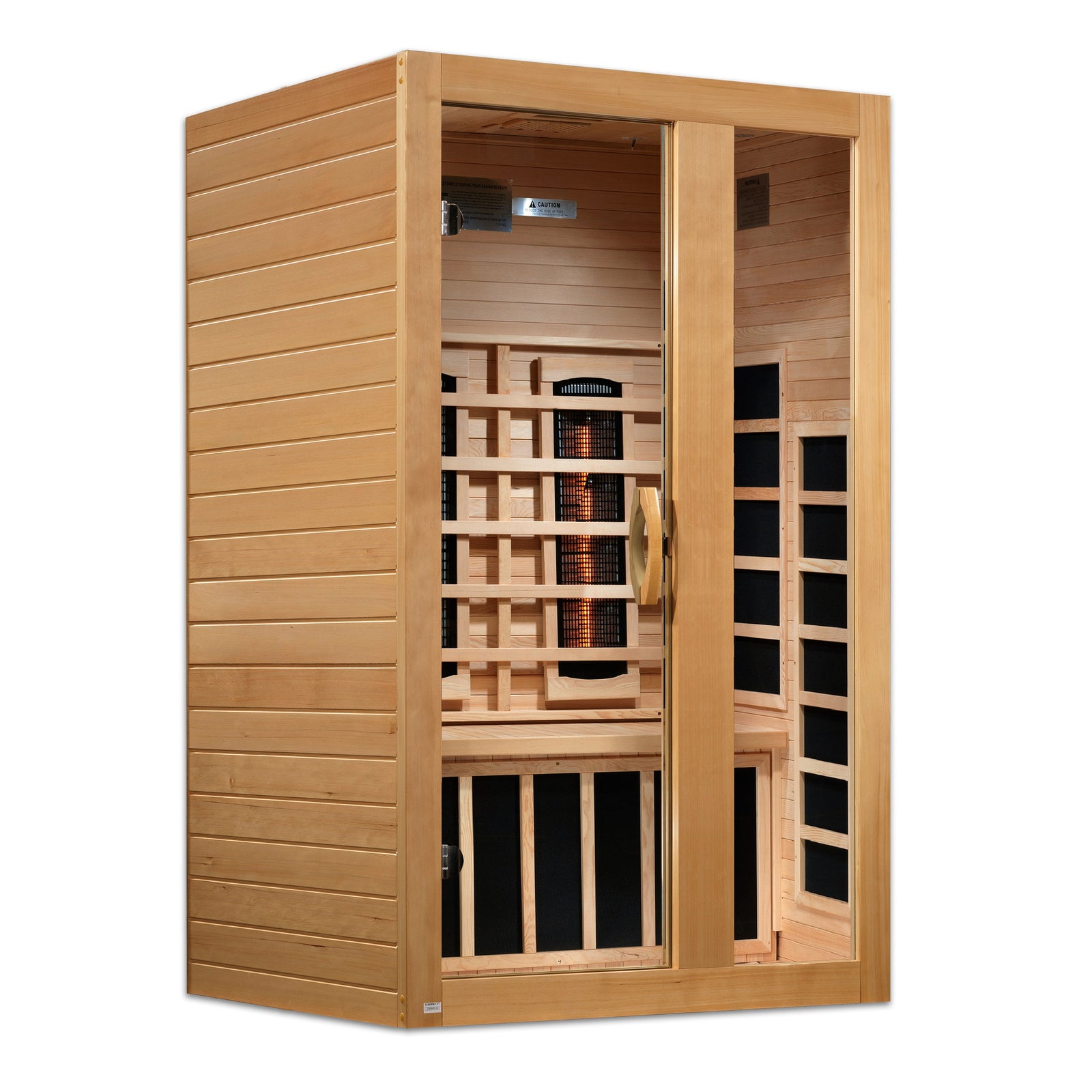 Dynamic Serena 2-Person Full Spectrum Near Zero EMF (Under 3MG) FAR Infrared Sauna (Canadian Hemlock) DYN-6229-03 FS