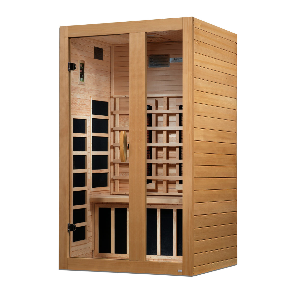 Dynamic Serena 2-Person Full Spectrum Near Zero EMF (Under 3MG) FAR Infrared Sauna (Canadian Hemlock) DYN-6229-03 FS