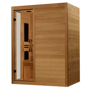 Dynamic Toscana 3-person Low EMF (Between 5-10MG) FAR Infrared Sauna (Canadian Hemlock) DYN-6315-05