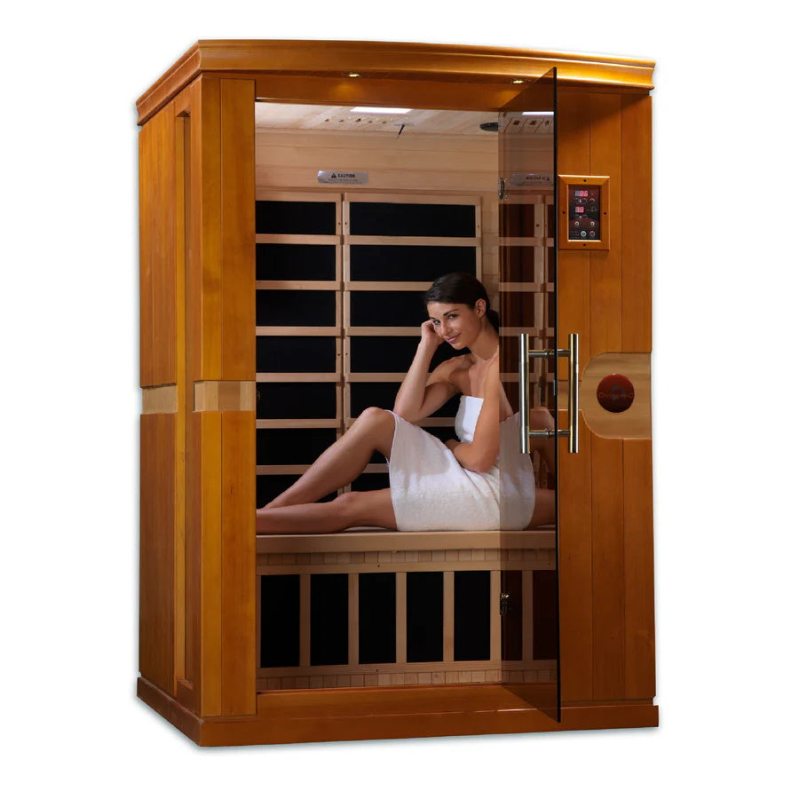 Dynamic Venice Elite 2-person Ultra Low EMF (Under 3MG) FAR Infrared Sauna (Canadian Hemlock) DYN-6210-01 Elite