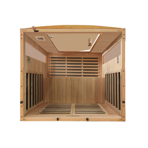 Dynamic Versailles Elite 2-person Ultra Low EMF (Between 3-5MG) FAR Infrared Sauna (Canadian Hemlock) DYN-6202-03 Elite