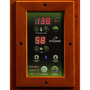 Dynamic Versailles Elite 2-person Ultra Low EMF (Between 3-5MG) FAR Infrared Sauna (Canadian Hemlock) DYN-6202-03 Elite
