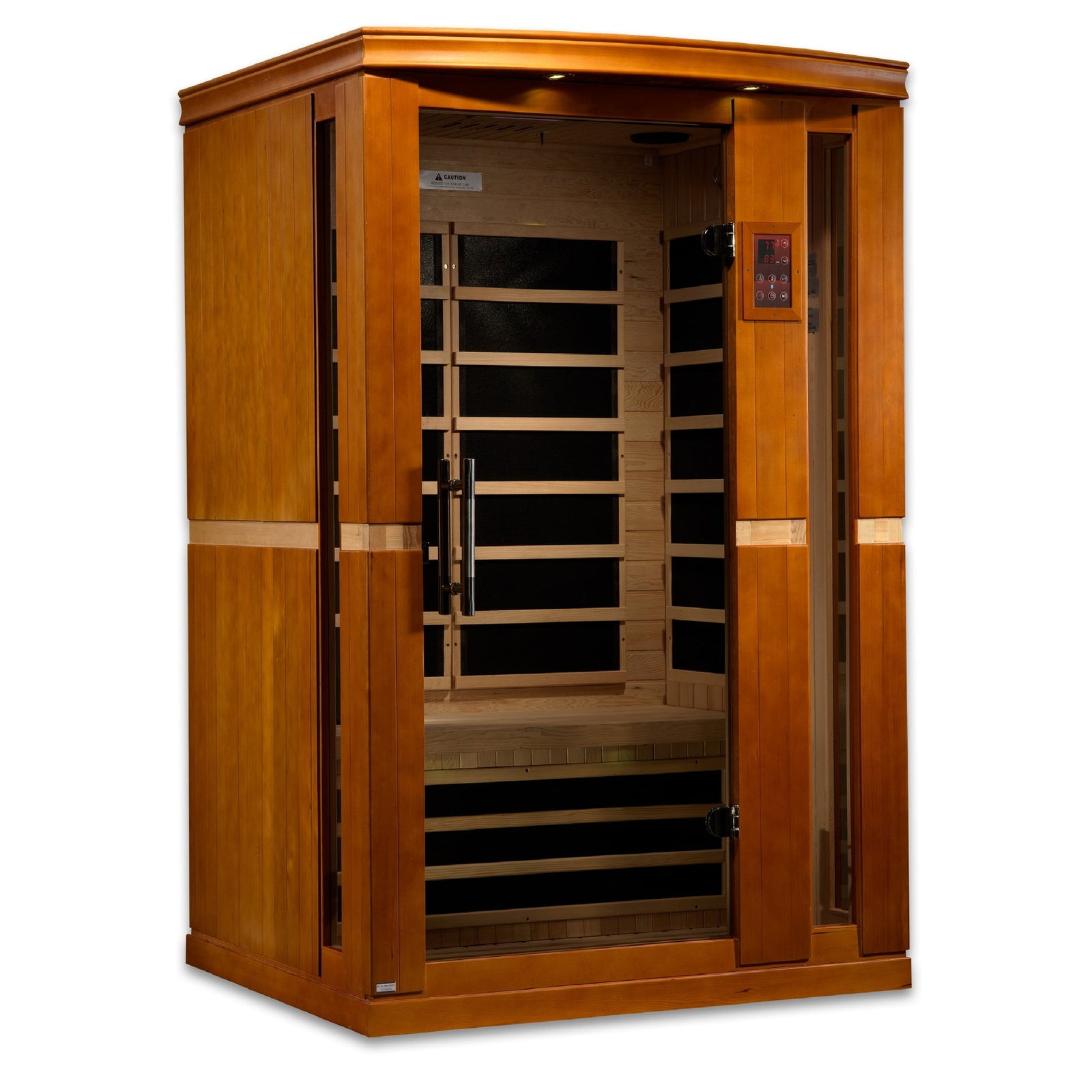 Dynamic Vittoria Elite 2-person Ultra Low EMF (Between 3-5MG) FAR Infrared Sauna (Canadian Hemlock) DYN-6220-01 Elite