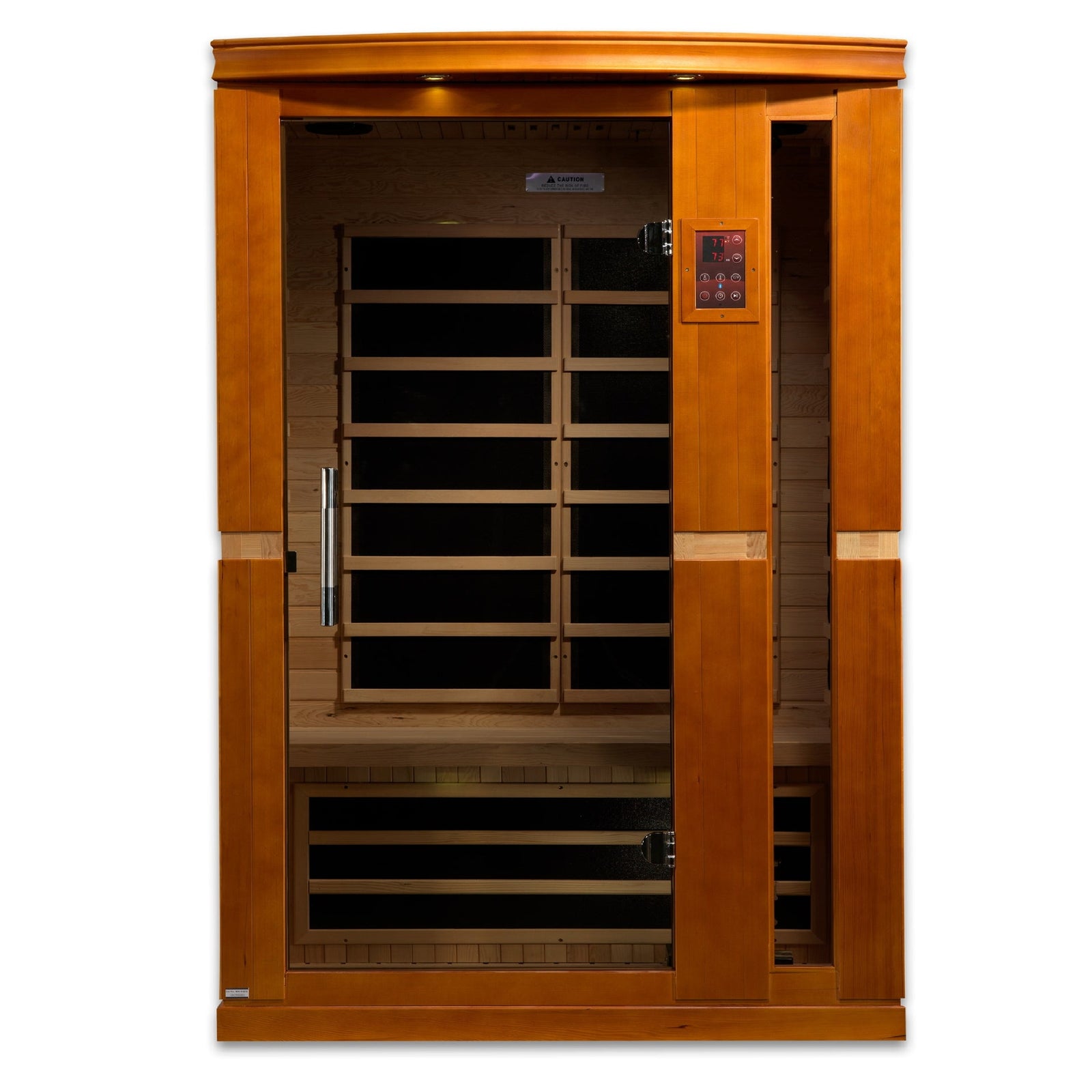 Dynamic Vittoria Elite 2-person Ultra Low EMF (Between 3-5MG) FAR Infrared Sauna (Canadian Hemlock) DYN-6220-01 Elite