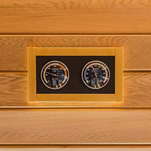 EOS Lux Climate Station Celsius Solid Wood-Framed Thermometer & Hygrometer, Celsius