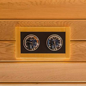EOS Lux Climate Station Celsius Solid Wood-Framed Thermometer & Hygrometer, Celsius