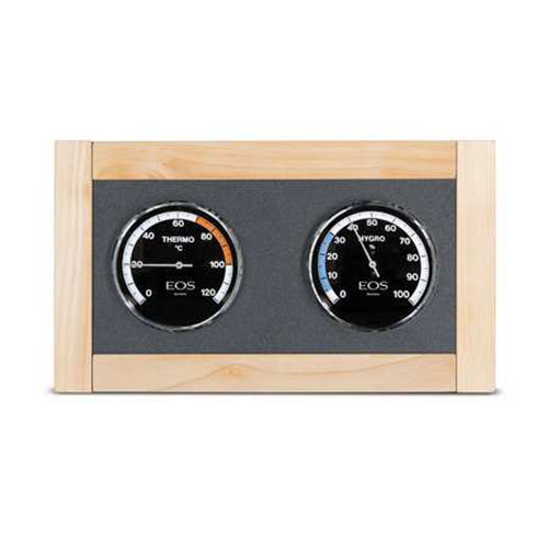 EOS Lux Climate Station Celsius Solid Wood-Framed Thermometer & Hygrometer, Celsius