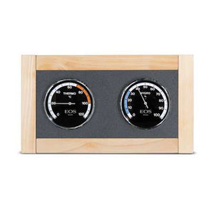 EOS Lux Climate Station Celsius Solid Wood-Framed Thermometer & Hygrometer, Celsius