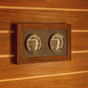 EOS Lux Climate Station Celsius Solid Wood-Framed Thermometer & Hygrometer, Celsius