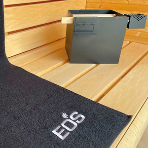 EOS Sauna Bucket Set Cubistic Sauna Bucket, Black with Thermo-Aspen Handles 14-947599