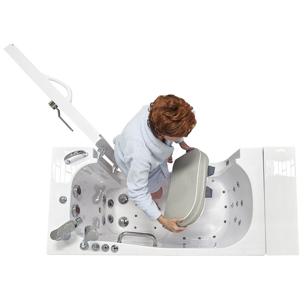 Ella's Bubbles 20 ½″ W × 13″ L × 3 ½″ H Standard‑Shape Seat Riser Pillow for Walk‑In Tubs SeatRiser-3