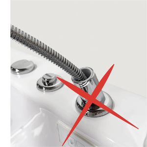 Ella's Bubbles 24″ Hand Shower Slide Bar & Leak Elimination (5′ Hose & Coupling Kit) SB5HL