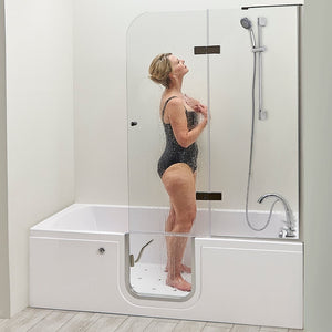 Ella's Bubbles 24″ Hand Shower Slide Bar & Leak Elimination (5′ Hose & Coupling Kit) SB5HL