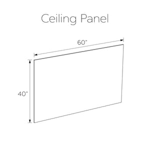 Ella's Bubbles 40″ x 60″ Solid White Glossy Acrylic Ceiling Panel SC-6040-WG