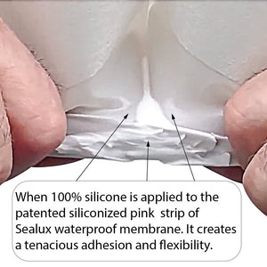 Ella's Bubbles Flexible Glue Up Tile Flange for Walk-in Tubs, Shower Bases and Bathtubs Without Flange