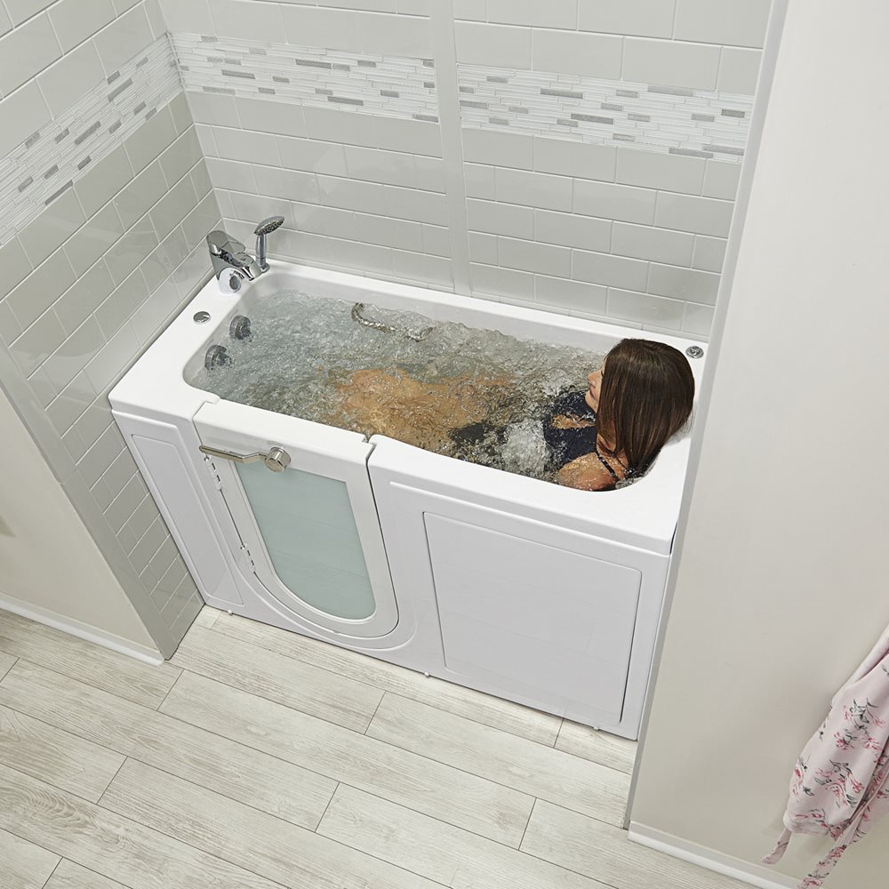 Ella's Bubbles Lounger 27"x60" Acrylic Walk-In Bathtub with 2 Piece Fast Fill Faucet OA2660