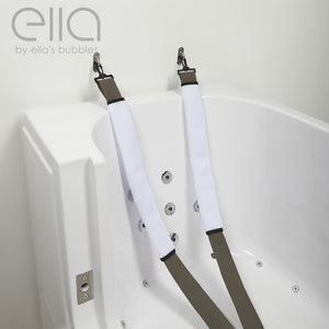 Ella's Bubbles Mount & Clip Seat Belt for Walk‑In Tub Stability or Molded Shower Seat