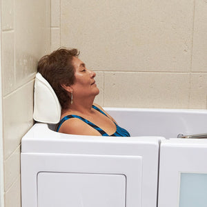 Ella's Bubbles Small 10″ x 7.5″ Head Pillow with 2-Suction-Cups for Walk-In Bathtubs EHEADRESTSM