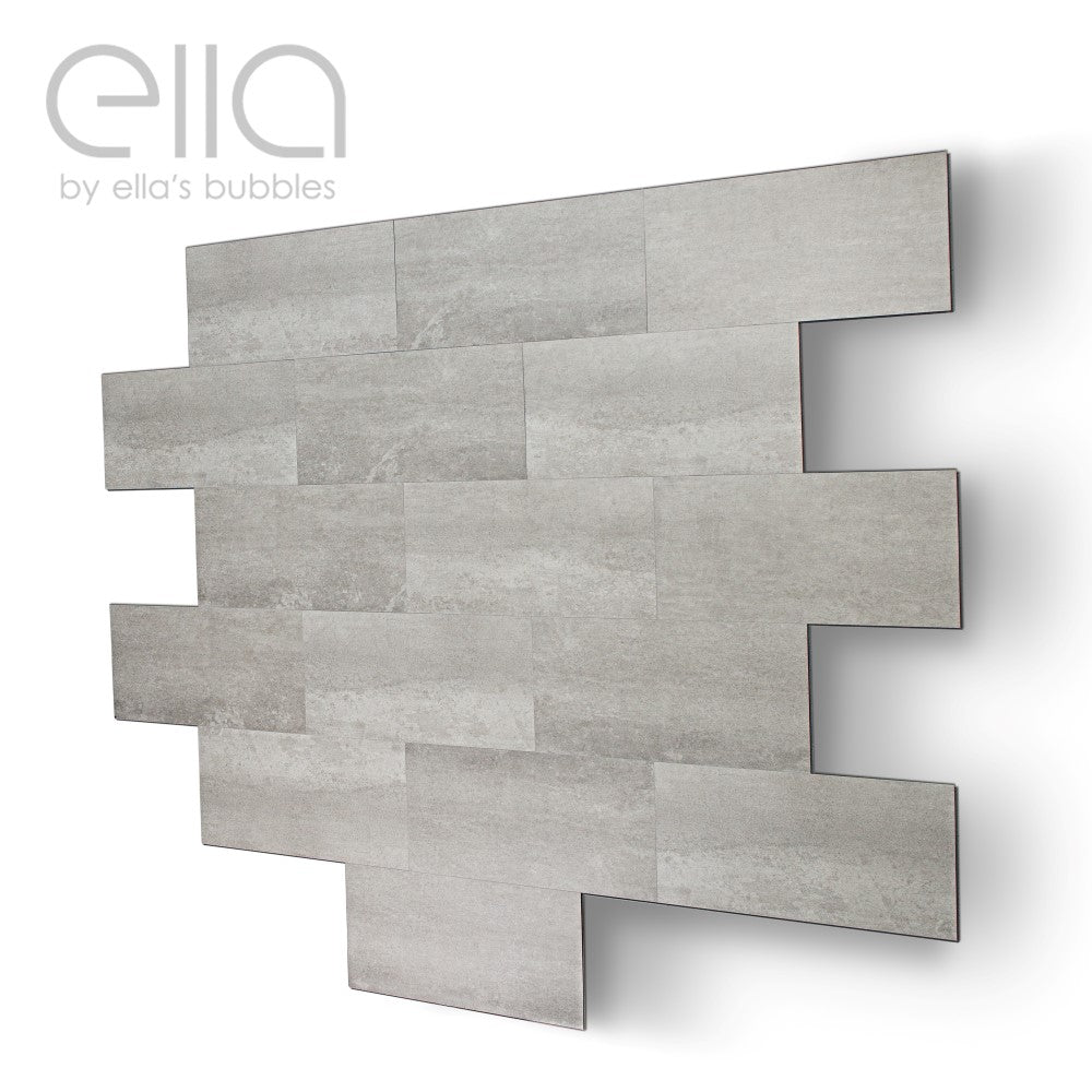 Ella's Bubbles “12″ × 24″ Grout‑Free T&G Shower Wall Tile TGSW