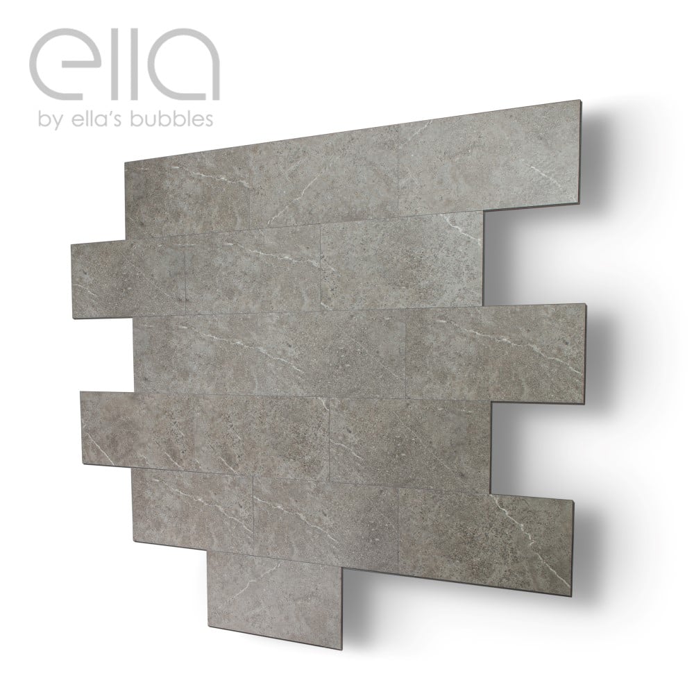 Ella's Bubbles “12″ × 24″ Grout‑Free T&G Shower Wall Tile TGSW