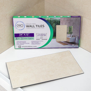 Ella's Bubbles “12″ × 24″ Grout‑Free T&G Shower Wall Tile TGSW