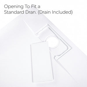 Ella’s Bubbles 36″ x 60″ Low Profile Reversible SMC Shower Pan SMC6036W