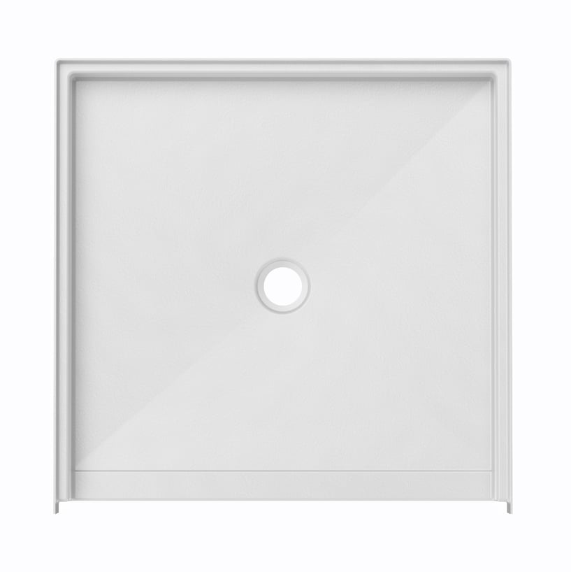 Ella's Bubbles “48″ × 37″ Roll‑In Wheelchair Accessible Shower Pan – Center Drain ELB4836 BF .875 C