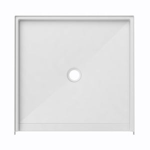 Ella's Bubbles “48″ × 37″ Roll‑In Wheelchair Accessible Shower Pan – Center Drain ELB4836 BF .875 C