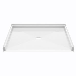 Ella's Bubbles “48″ × 37″ Roll‑In Wheelchair Accessible Shower Pan – Center Drain ELB4836 BF .875 C