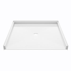 Ella's Bubbles “50.25 x 50.125″ Roll-in Barrier Free Shower Base – Center Drain ELB5050 BF 1.0 C