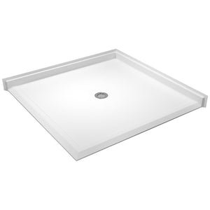Ella's Bubbles “50″ × 50″ Roll-in ADA Compliant Shower Base 50×50 – Center Drain ELB4848 BF DE C