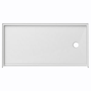 Ella's Bubbles 54″ × 30″ Roll-in Wheelchair ADA Compliant Shower Pan – Left/Right Drain ELB5430 BF 1.0