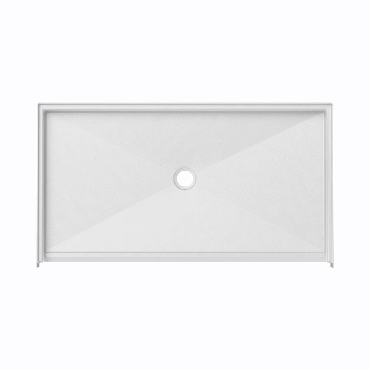 Ella's Bubbles “60″ × 30″ ADA Roll‑In Wheelchair Accessible Shower Base – Center Drain ELB6030 BF .75 C