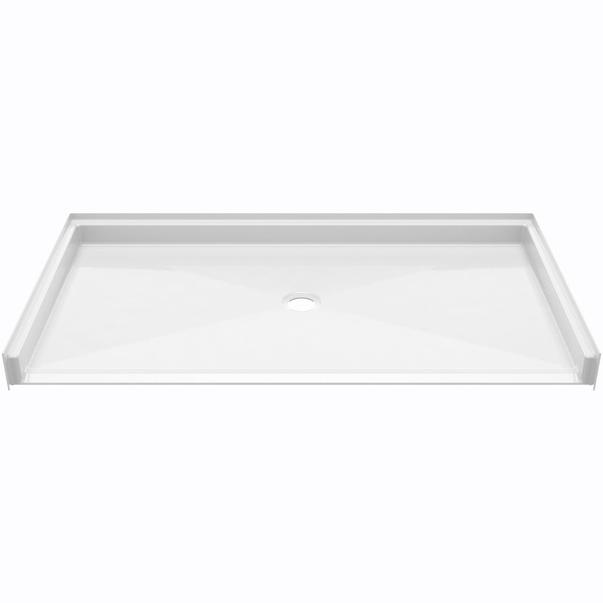 Ella's Bubbles “60″ × 32″ Residential Roll‑In Accessible Shower Pan – Center Drain ELB6033 BF .75 C