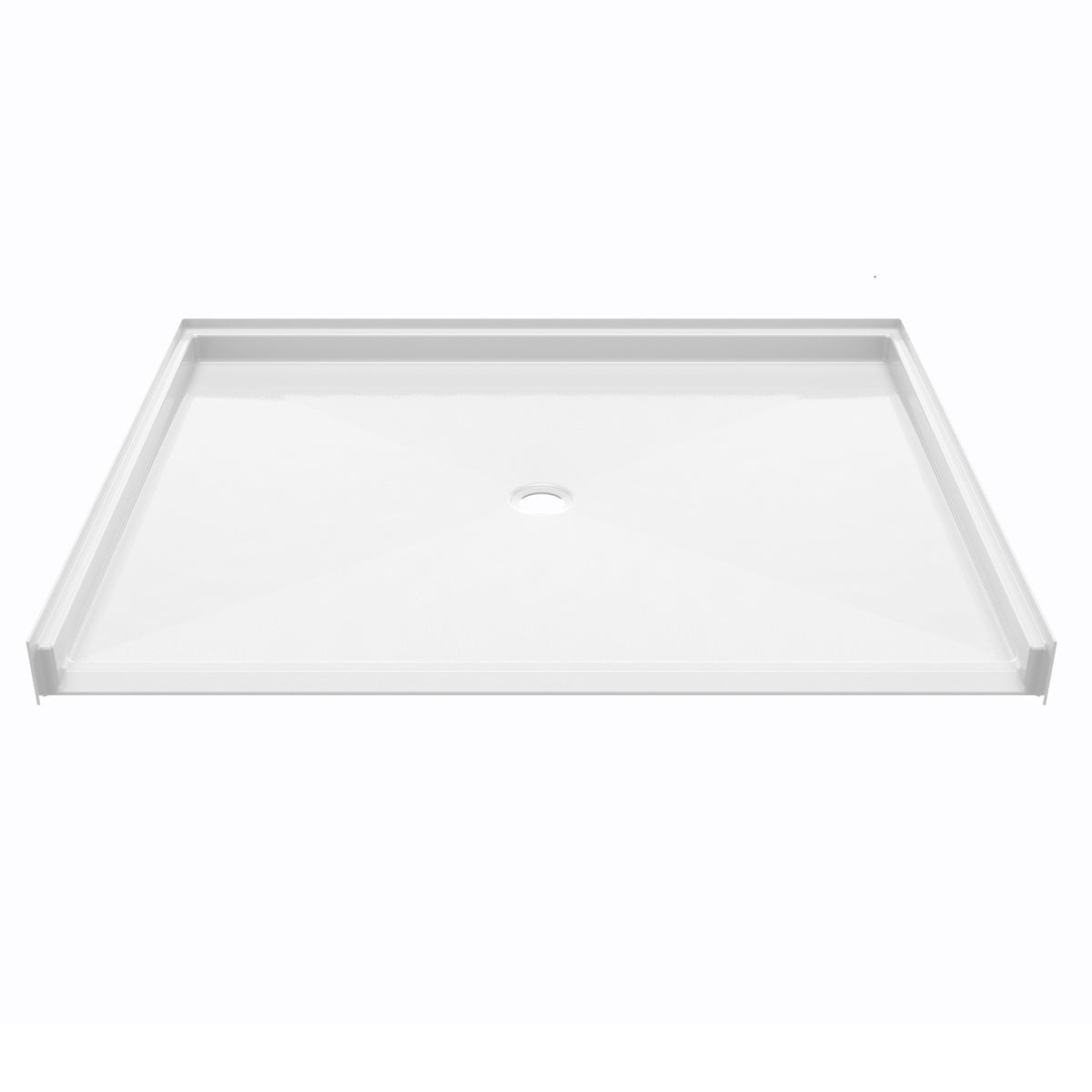 Ella's Bubbles “60″ × 48″ Roll‑In Wheelchair Accessible Shower Base – Center Drain ELB6048 BF 1.125 C